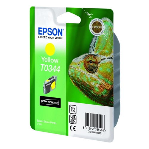 Epson T0344 tusz żółty, oryginalny C13T03444010 022270 - 1