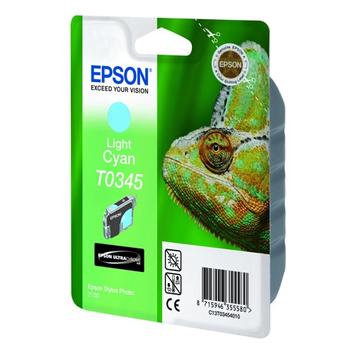 Epson T0345 tusz jasnoniebieski, oryginalny C13T03454010 022290 - 1