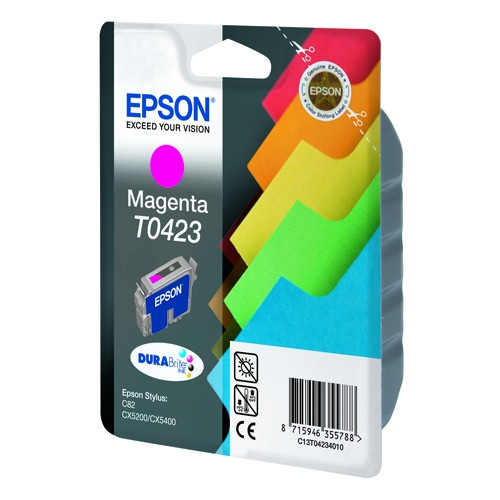 Epson T0423 czerwony, oryginalny C13T04234010 022170 - 1