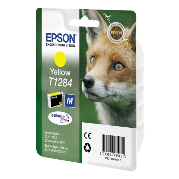 Epson T1284 tusz żółty, oryginalny C13T12844011 C13T12844012 026281 - 1