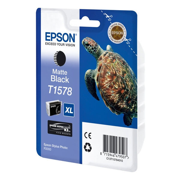 Epson T1578 tusz matowy czarny, oryginalny C13T15784010 026368 - 1