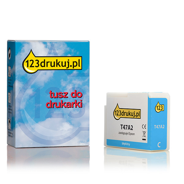 Epson T47A2 tusz niebieski, wersja 123drukuj C13T47A200C 083513 - 1