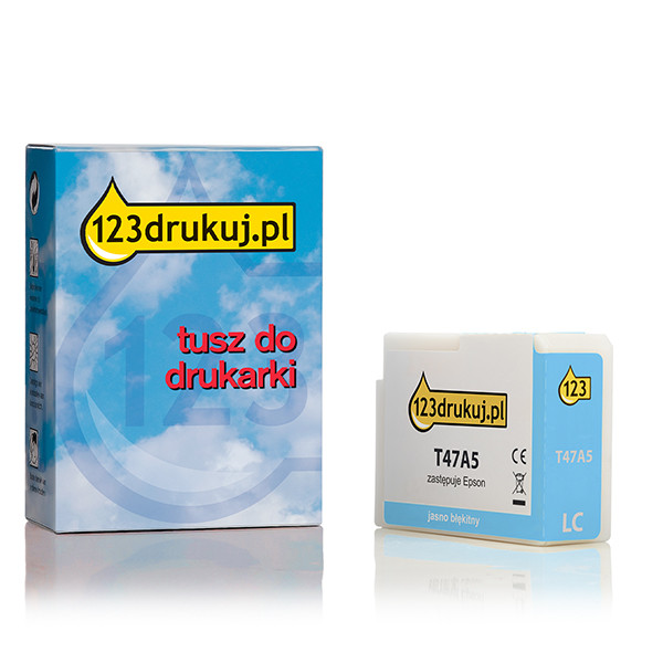 Epson T47A5 tusz jasnoniebieski, wersja 123drukuj C13T47A500C 083519 - 1