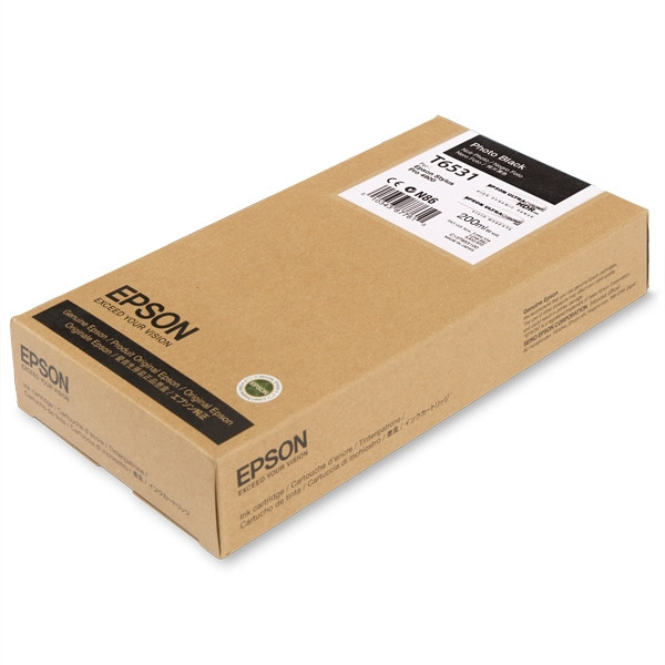 Epson T6531 tusz foto czarny, oryginalny C13T653100 026316 - 1