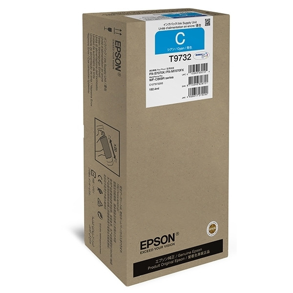 Epson T9732 tusz niebieski, zwiększona pojemność, oryginalny C13T973200 027044 - 1