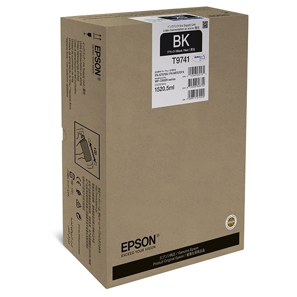 Epson T9741 tusz czarny, ekstra zwiększona pojemność, oryginalny C13T974100 027050 - 1