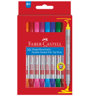 Faber-Castell Flamastry dwustronne Faber-Castell 10 kol. 151110FC 246570