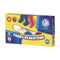 Farby plakatowe 6 kol./10 ml Astra 43892 246404