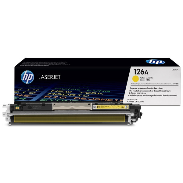 HP 126A (CE312A) toner żółty, oryginalny CE312A 054004 - 1