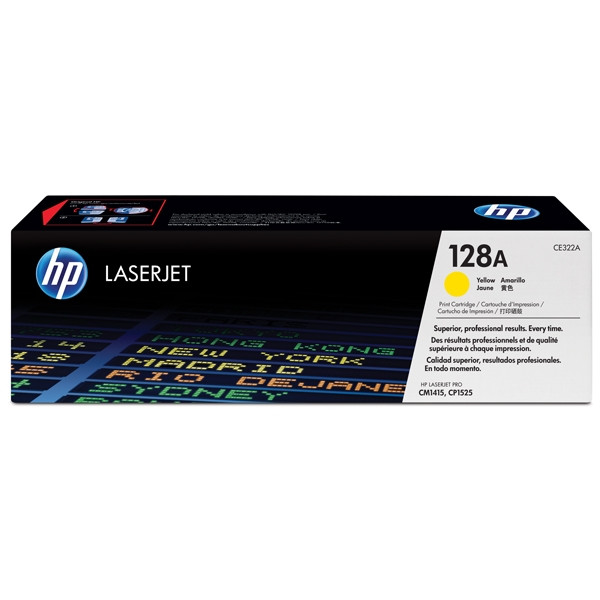 HP 128A (CE322A) toner żółty, oryginalny CE322A 054014 - 1