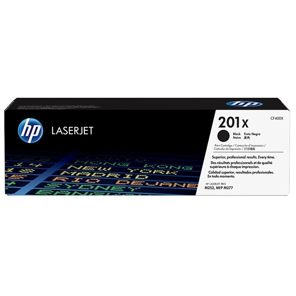 HP 201X (CF400X) toner czarny, zwiększona pojemność, oryginalny CF400X 054856 - 1