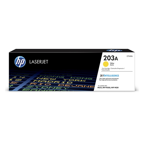 HP 203A (CF542A) toner żółty, oryginalny CF542A 055216 - 1