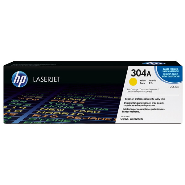 HP 304A (CC532A) toner żółty, oryginalny CC532A 039826 - 1