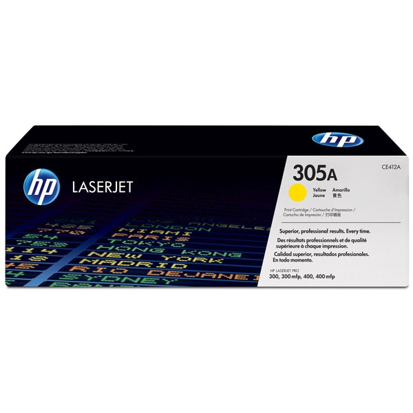 HP 305A (CE412A) toner żółty, oryginalny CE412A 054062 - 1