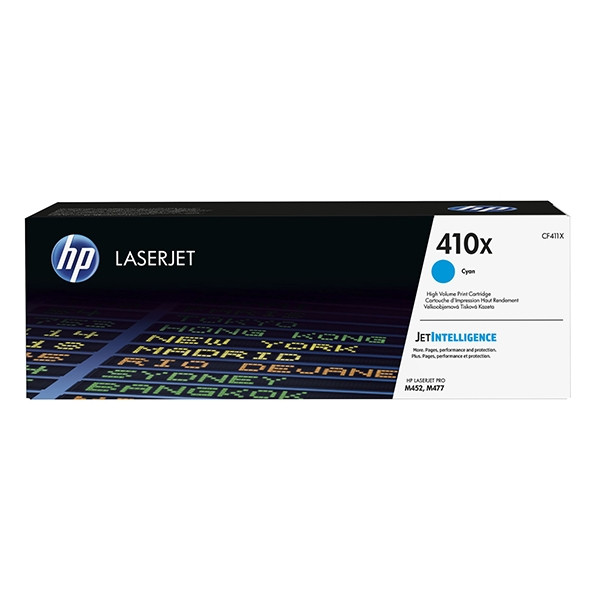 HP 410X (CF411X) toner niebieski, zwiększona pojemność, oryginalny CF411X 054890 - 1