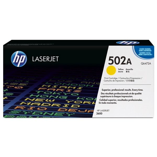 HP 502A (Q6472A) toner żółty, oryginalny Q6472A 039590 - 1