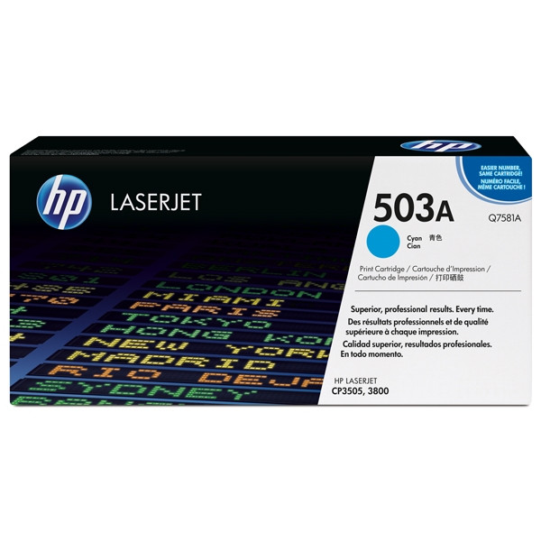 HP 503A (Q7581A) toner niebieski, oryginalny Q7581A 039600 - 1