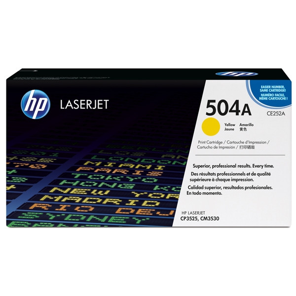 HP 504A (CE252A) toner żółty, oryginalny CE252A 039836 - 1