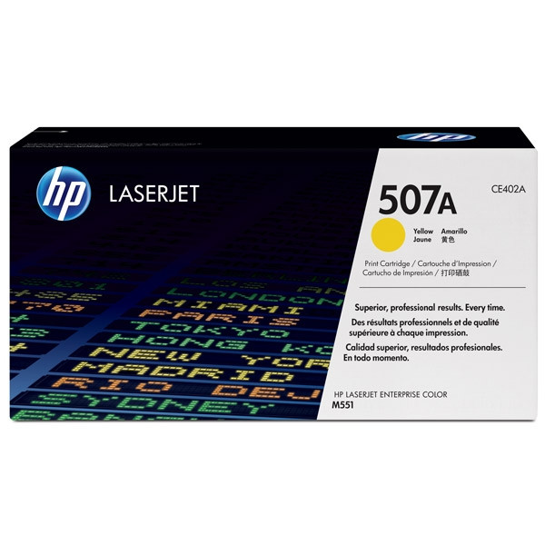 HP 507A (CE402A) toner żółty, oryginalny CE402A 054044 - 1