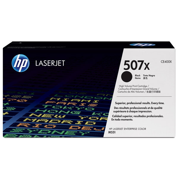 HP 507X (CE400X) toner czarny, zwiększona pojemność, oryginalny CE400X 054040 - 1