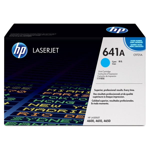 HP 641A (C9721A) toner niebieski, oryginalny C9721A 039130 - 1