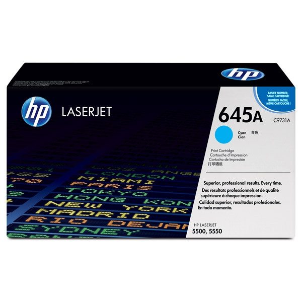 HP 645A (C9731A) toner niebieski, oryginalny C9731A 039220 - 1