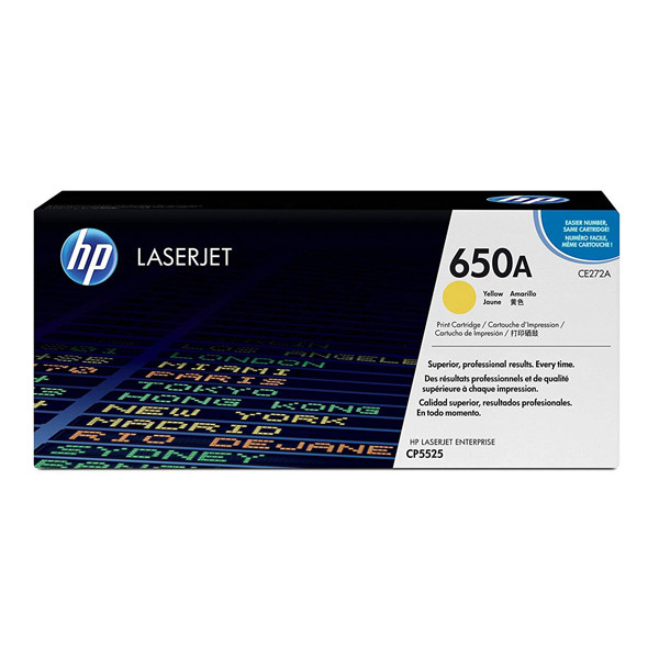 HP 650A (CE272A) toner żółty, oryginalny CE272A 039966 - 1