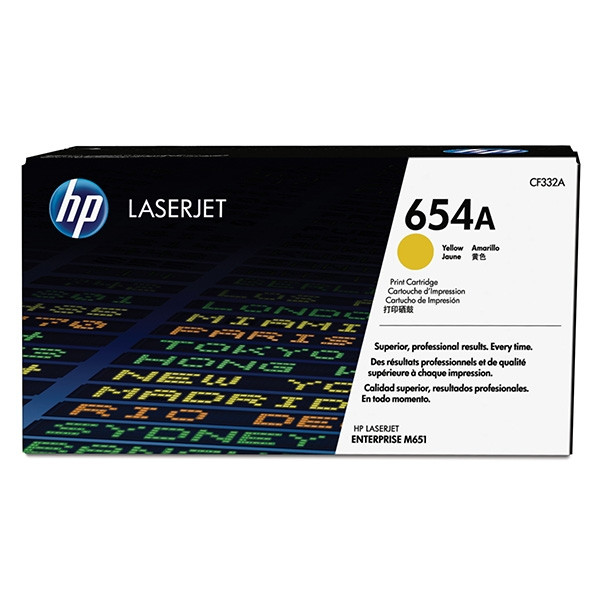 HP 654A (CF332A) toner żółty, oryginalny CF332A 054796 - 1