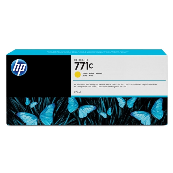 HP 771C (B6Y10A) tusz żółty, oryginalny B6Y10A 044246 - 1