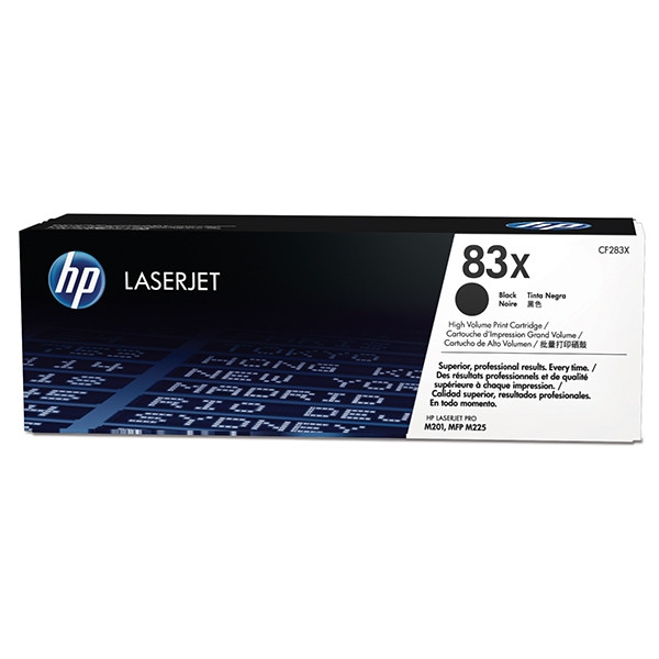 HP 83X (CF283X) toner czarny, zwiększona pojemność, oryginalny CF283X 054818 - 1