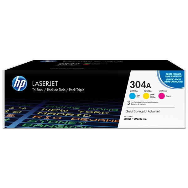 HP Pakiet HP CF372AM toner niebieski/żółty/czerwony, oryginalny CF372AM 054762 - 1