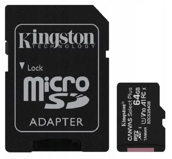 Kingston Karta pamięci 64GB KINGSTON SDCS2 microSDXC SDCS2/64GB 246787 - 1