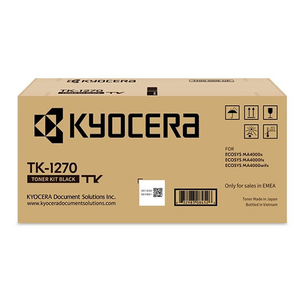 Kyocera TK-1270 toner czarny, oryginalny 1T0C140NL0 095092 - 1