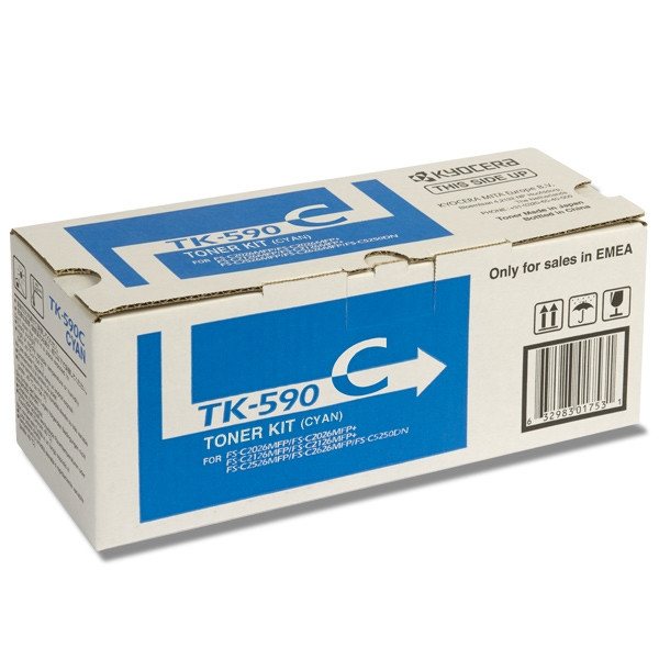 Kyocera TK-590C toner niebieski, oryginalny 1T02KVCNL0 079312 - 1