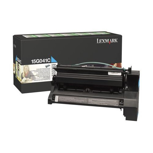 Lexmark 15G041C toner niebieski, oryginalny Lexmark 15G041C 034520 - 1