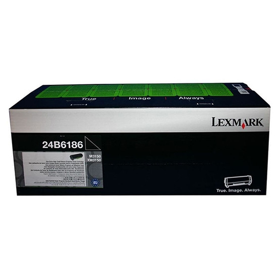 Lexmark 24B6186 toner czarny, oryginalny 24B6186 037714 - 1