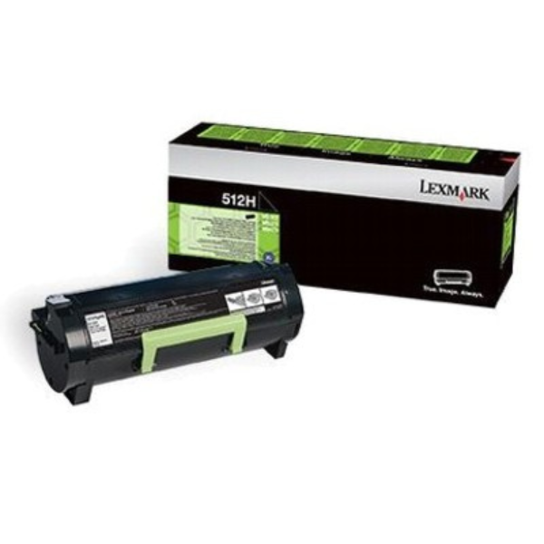 Lexmark 512H (51F2H00) toner czarny, zwiększona pojemność, oryginalny 51F2H00 037548 - 1