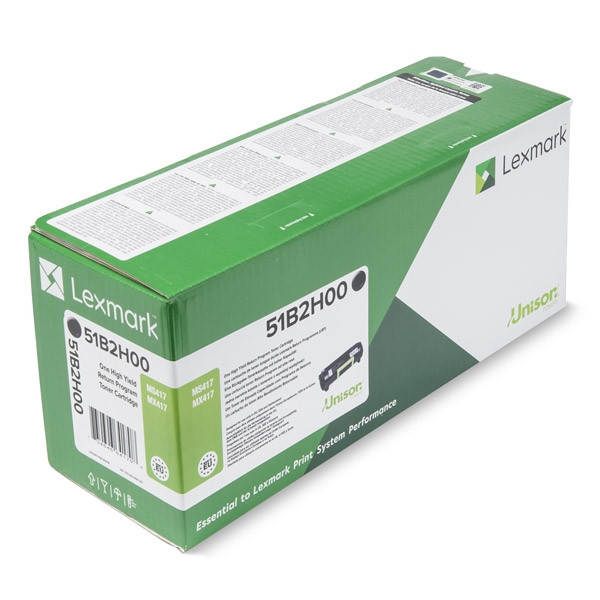 Lexmark 51B2H00 toner czarny, zwiększona pojemność, oryginalny 51B2H00 037730 - 1