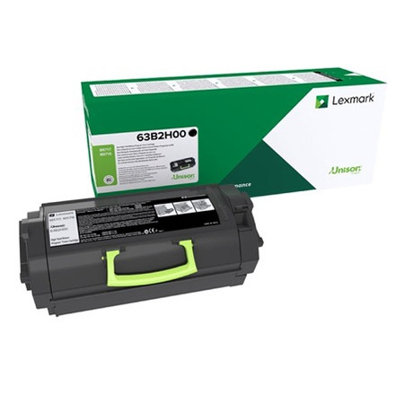 Lexmark 63B2H00 toner czarny,  zwiększona pojemność, oryginalny 63B2H00 037776 - 1