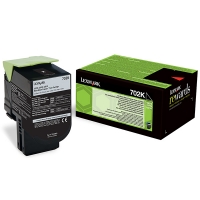 Lexmark 702K (70C20K0) toner czarny, oryginalny 70C20K0 037238