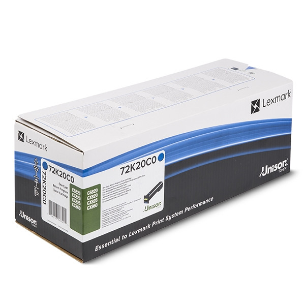 Lexmark 72K20C0 toner niebieski, oryginalny 72K20C0 037632 - 1