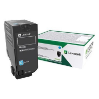 Lexmark 78C2XC0 toner niebieski, zwiększona pojemność, oryginalny 78C2XC0 037886