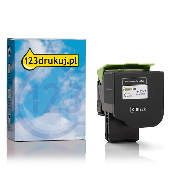 Lexmark 78C2XK0 toner czarny, zwiększona pojemność, wersja 123drukuj 78C2XK0C 037885 - 1