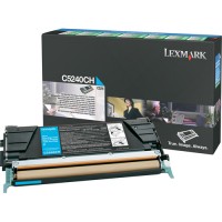 Lexmark C5240CH toner niebieski, zwiększona pojemność, oryginalny Lexmark C5240CH 034690