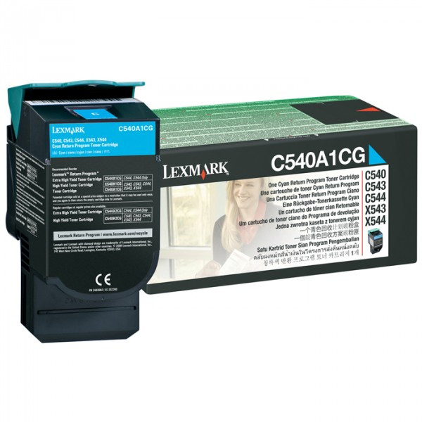 Lexmark C540A1CG toner niebieski, oryginalny C540A1CG 037026 - 1