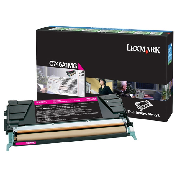 Lexmark C746A1MG toner czerwony, oryginalny C746A1MG 037210 - 1