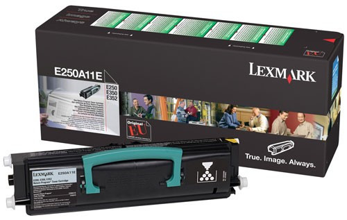 Lexmark E250A11E toner czarny, oryginalny E250A11E 034890 - 1