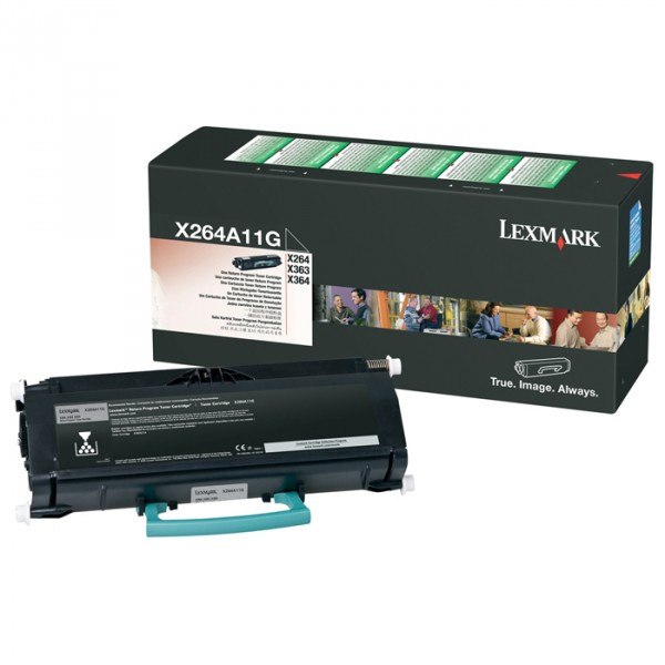 Lexmark X264A11G toner czarny, oryginalny X264A11G 037058 - 1