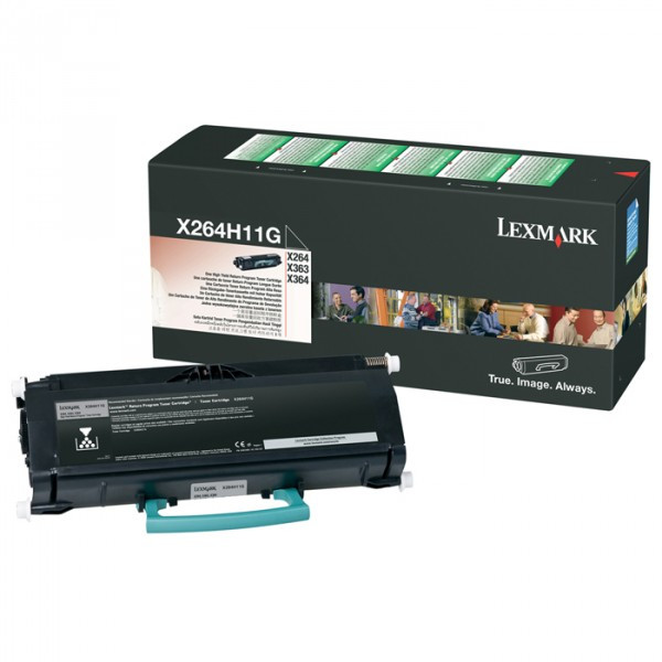 Lexmark X264H11G toner czarny, oryginalny, zwiększona pojemność X264H11G 037060 - 1