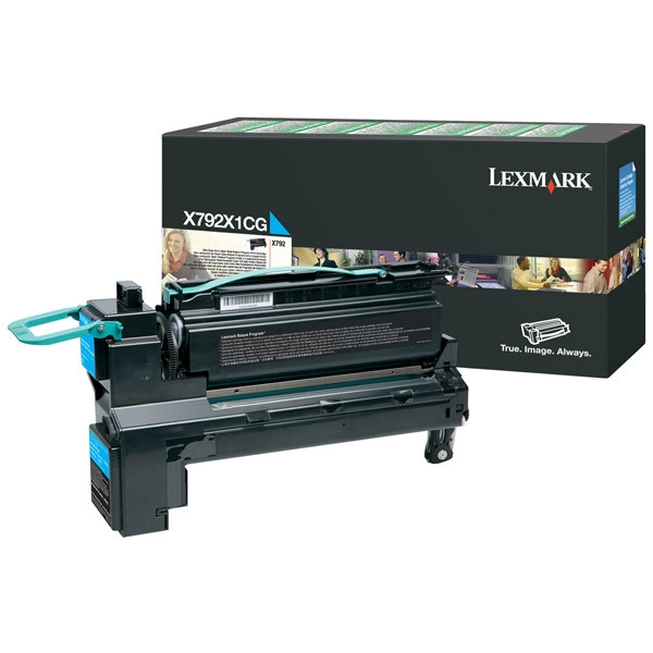 Lexmark X792X1CG toner niebieski, zwiększona pojemność, oryginalny X792X1CG 037164 - 1